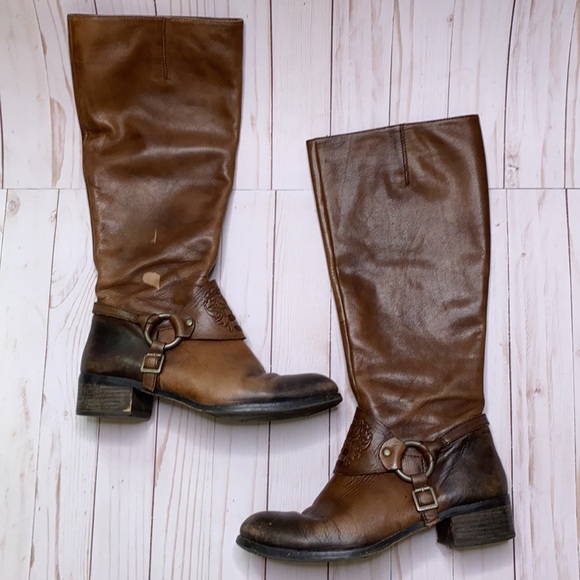 Vince Camuto Shaylee whiskey leather boots W/box - Picture 3 of 12